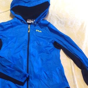 Blue, Medium, Fila Jacket